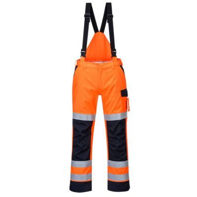 Portwest MV71 Modaflame Rain+ Hi-Vis Multi-Norm Contrast FR Trousers