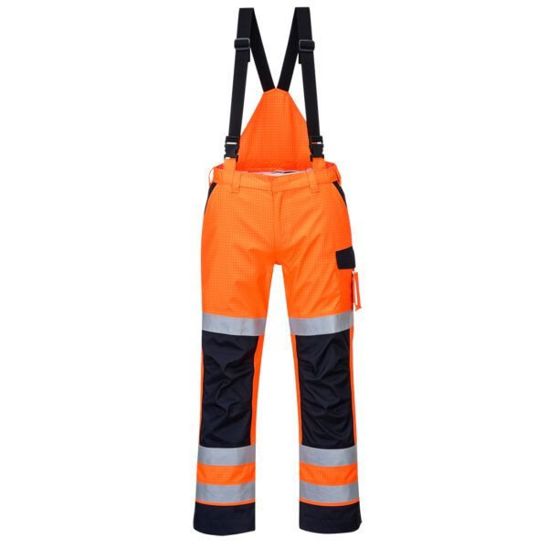 Portwest MV71 Modaflame Rain+ Hi-Vis Multi-Norm Contrast FR Trousers