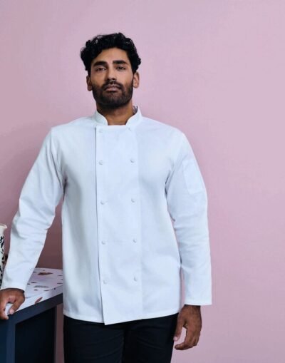 Premier Workwear CHEFS COOLCHECKER LONG SLEEVE JACKET