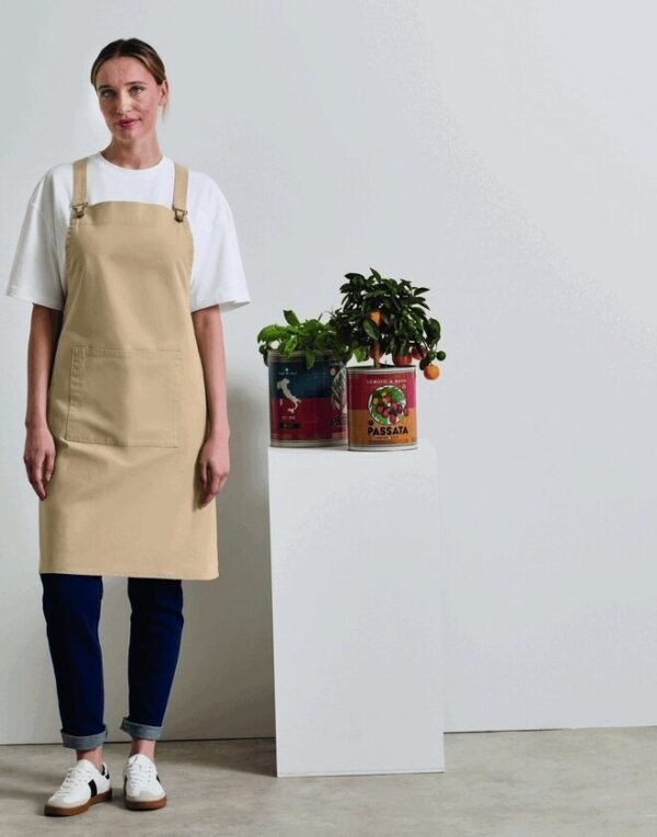 Premier Workwear CROSS BACK BARISTA BIB APRON
