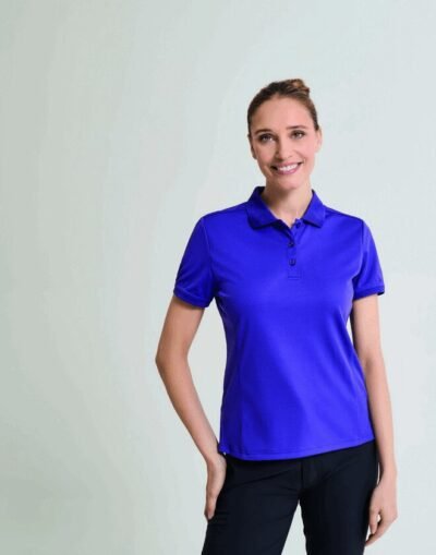 Premier Workwear LADIES COOLCHECKER PIQUE POLO SHIRT