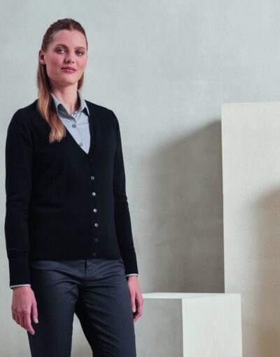 Premier Workwear LADIES ESSENTIAL ACRYLIC CARDIGAN