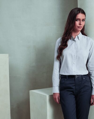 Premier Workwear LADIES MAXTON CHECK LONG SLEEVE SHIRT