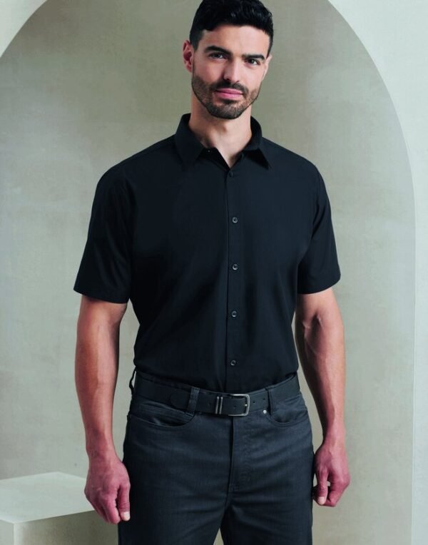 Premier Workwear MENS SHORT SLEEVE POPLIN SUPREME SHIRT