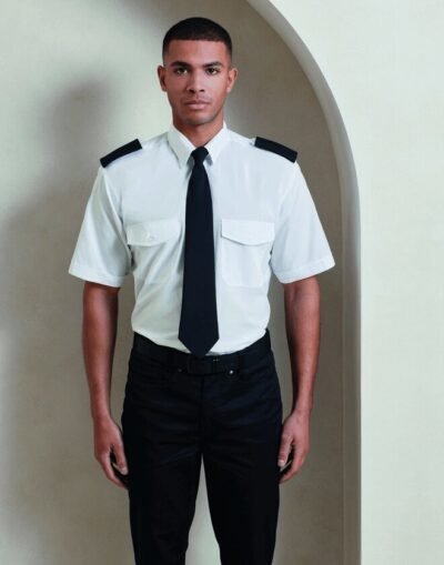 Premier Workwear MENS SHORT SLEEVE SECURITY SHIRT