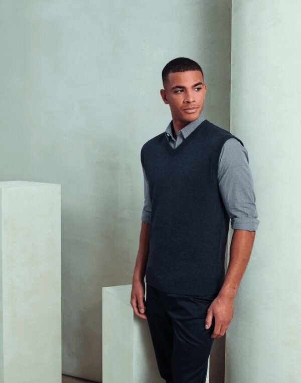 Premier Workwear MENS V-NECK SLEEVELESS SWEATER