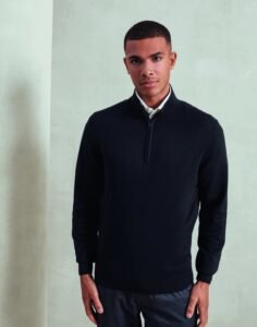 Premier Workwear PR695 Mens 1/4 Zip Knitted Sweater