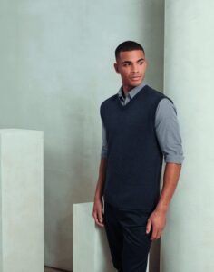 Premier Workwear PR699 Mens V-Neck Sleeveless Sweater