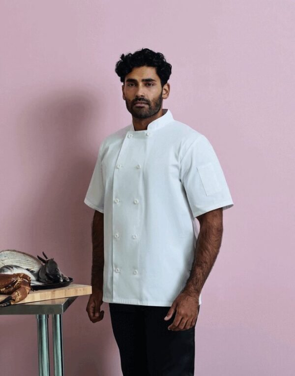 Premier Workwear SHORT SLEEVE CHEFS JACKET