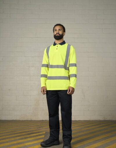 Pro RTX High Visibility RX715 Hv Long Sleeve Polo
