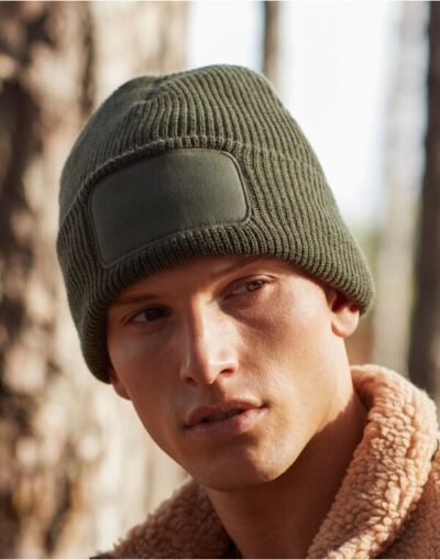 Beechfield Thinsulate™ Patch Beanie — Custom Embroidery Available