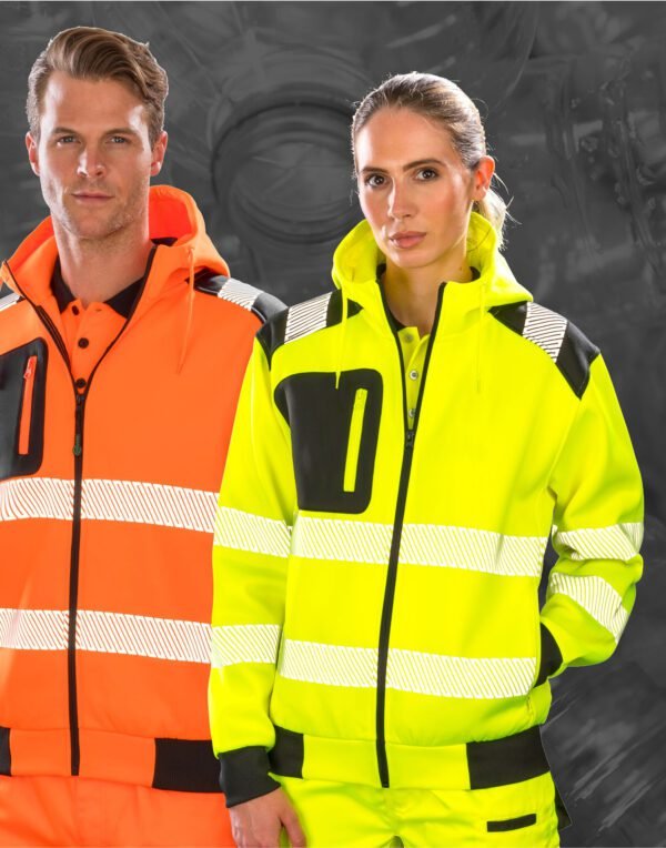 Recycled Zipped Safety Hoody