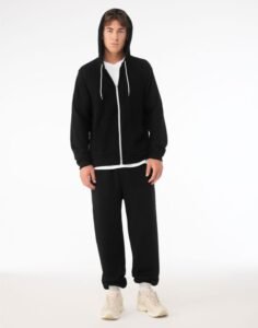 Bella Canvas Unisex Poly-Cotton Fleece Full-Zip Hoodie
