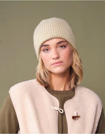 Beechfield Engineered Knit Ribbed Beanie — Custom Embroidery Available