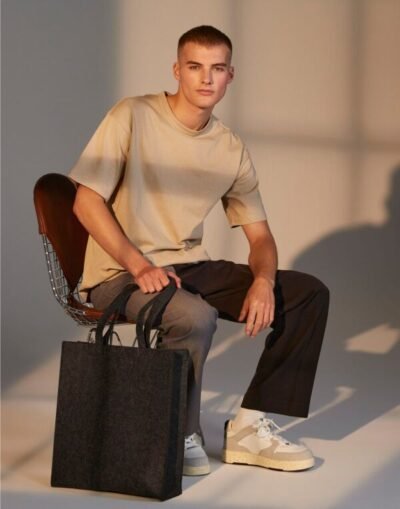 Bagbase Felt Tote Bag — Custom Embroidery Available