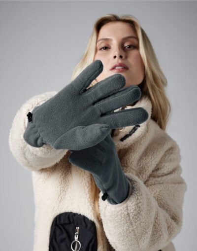 Beechfield Recycled Fleece Gloves — Custom Embroidery Available