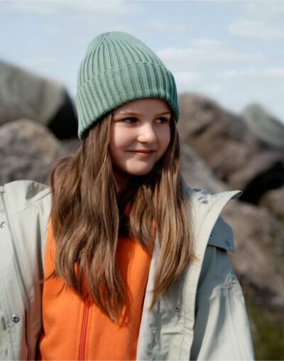 Beechfield Organic Cotton Kids Beanie — Custom Embroidery Available