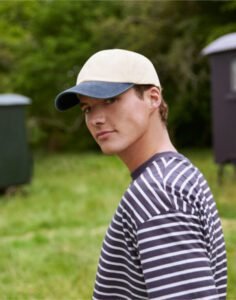 Beechfield Contrast Peak Low Profile Vintage Cap
