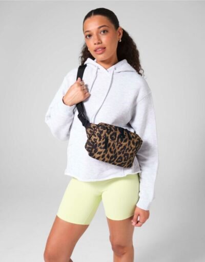 Bagbase Leopard Print Cross Body Bag