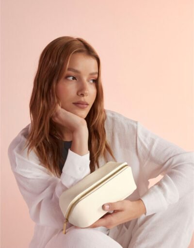 Bagbase Boutique Open Flat Mini Accessory Case — Custom Embroidery Available