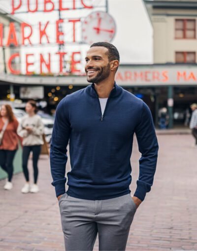 Everett Half Zip Sweater