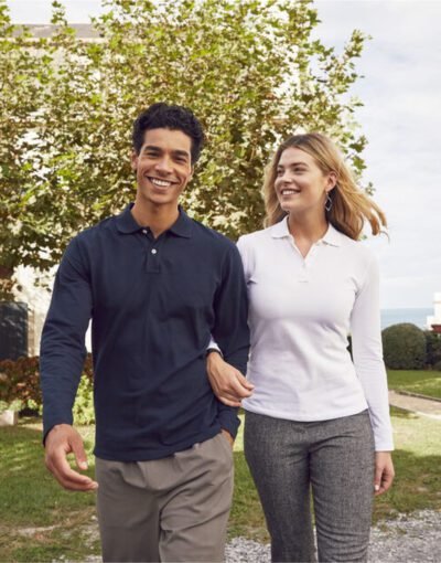 Ladies Stretch Premium Polo L/S