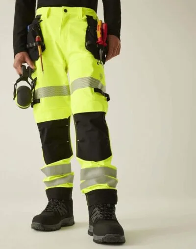 Regatta Regatta HI-VIS INFILTRATE STRETCH HOLSTER TROUSER — Custom Embroidery Available | Xceluk