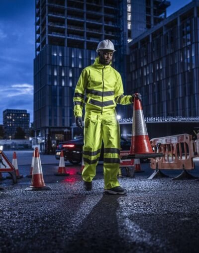 Regatta HI-VIS PRO PACKAWAY TROUSERS