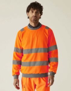 Regatta RG219 Hi-Vis Pro Crew Neck Sweater