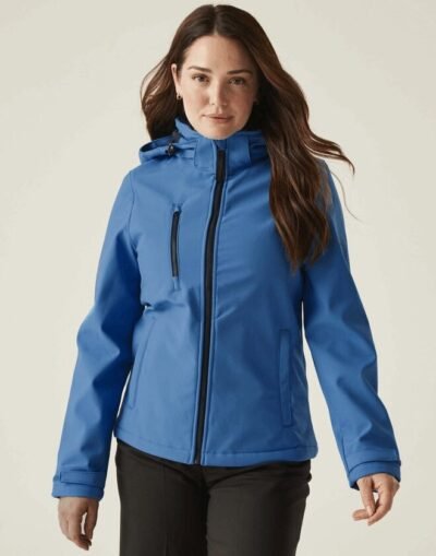 Regatta RG636 Ladies Venturer 3 Layer Hooded Softshell
