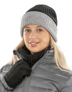 Result DOUBLE LAYER KNITTED HAT