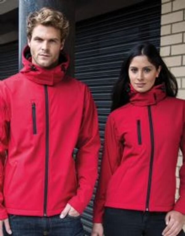 Result MENS RECYCLED HOODED SOFTSHELL