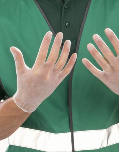 Result PPS PROTECTIVE CLEAR VINYL GLOVES 100PK