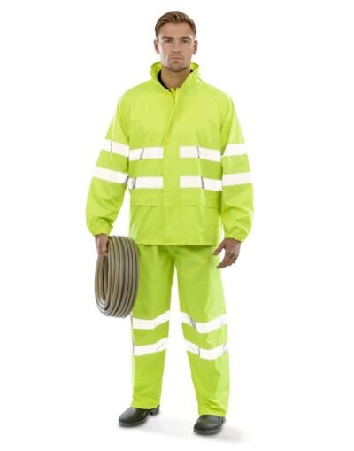 Result R216 High Vis Waterproof Suit