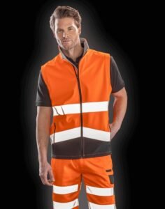 Result R451 Printable Safety Softshell Gilet