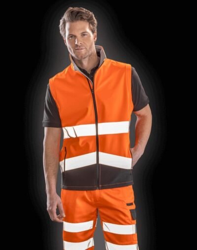Result R451 Printable Safety Softshell Gilet