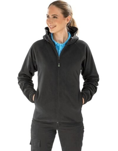 Result R906 Hooded Recycled Microfleece Jacket