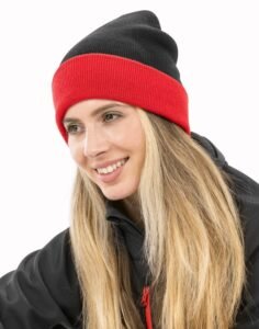 Result RECYCLED BLACK COMPASS BEANIE