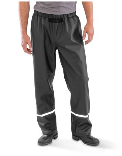 Result Recycled R916X Prism PU Waterproof Trouser With Reflective Bands and Recycled Backing