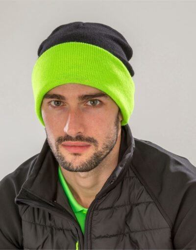 Result Recycled RC930X Recycled Black Compass Beanie