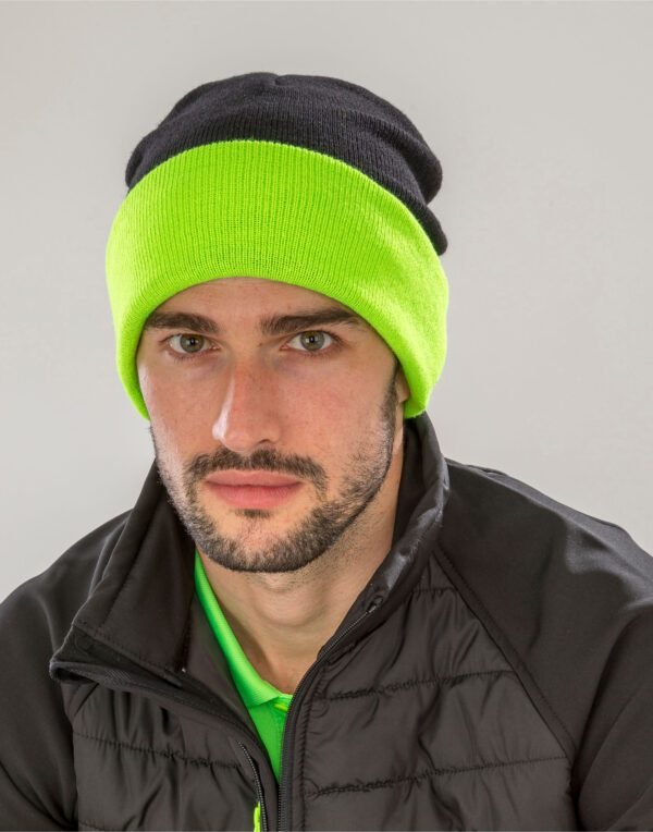 Result Recycled RC930X Recycled Black Compass Beanie