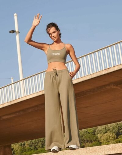 SF Clothing LADIES SUSTAINABLE FASHION WIDE LEG JOGGERS