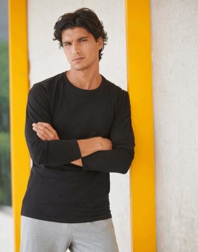 SF Clothing SF124 Mens Feel Good Long Sleeve Stretch T-Shirt