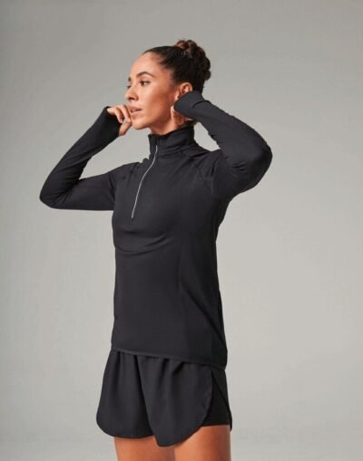 Tombo TL563 Ladies Long Sleeve 1/4 Zip Top