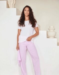 Towel City TC053 Long Pant Pj Set In A Bag