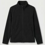 Uneek GR61 Eco Full Zip Fleece Jacket - Black | Custom Printed and Embroidered