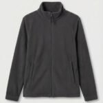 Uneek GR61 Eco Full Zip Fleece Jacket - Charcoal | Custom Printed and Embroidered