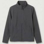 Uneek GR65 Eco Full Zip Softshell Jacket - Charcoal | Custom Printed and Embroidered