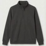 Uneek UC213 Quarter Zip Sweatshirt - Charcoal | Custom Printed and Embroidered