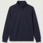 Uneek UC213 Quarter Zip Sweatshirt - Navy | Custom Printed and Embroidered